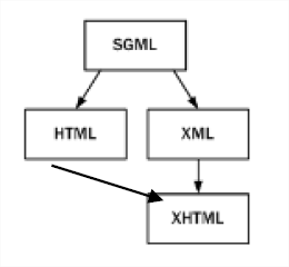 Relación entre HTML y XHTML.